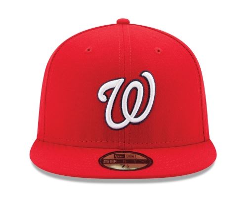 Washington Nationals Home Collection 59Fifty Fitted-On-Field Collection-Red product image 2, provided for visual reference