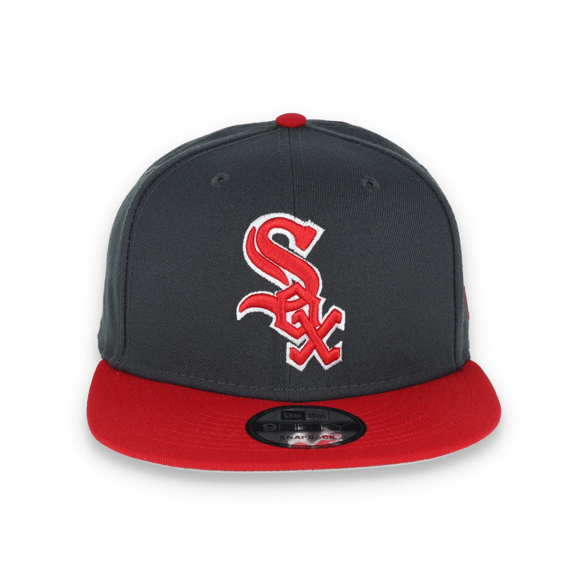 New Era Chicago White Sox 2-Tone Color Pack 9FIFTY Snapback Hat-Grey/Scarlet product image 2, provided for visual reference