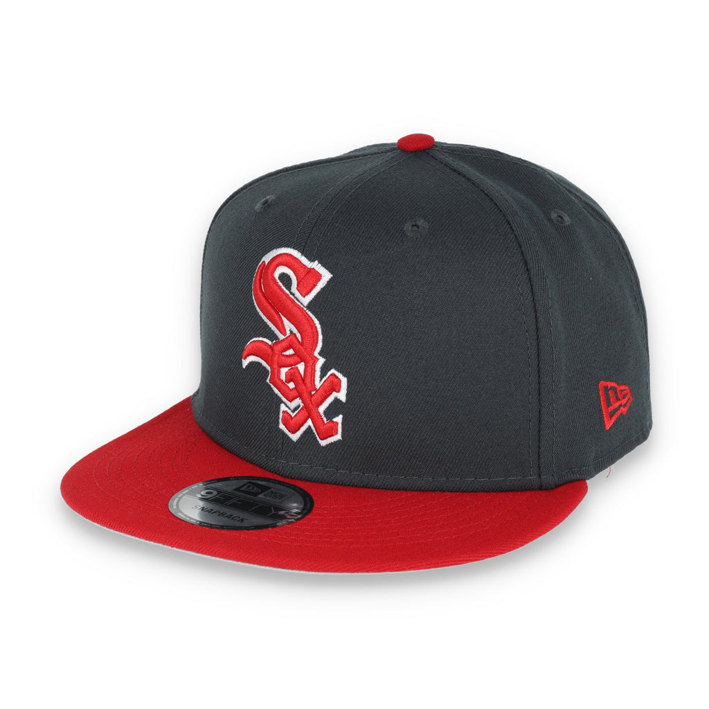New Era Chicago White Sox 2-Tone Color Pack 9FIFTY Snapback Hat-Grey/Scarlet product image 3, provided for visual reference