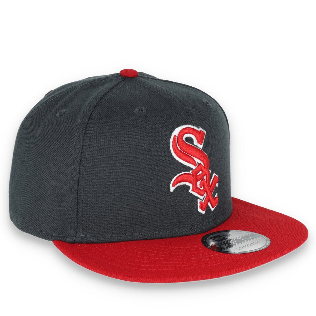 New Era Chicago White Sox 2-Tone Color Pack 9FIFTY Snapback Hat-Grey/Scarlet product image 1, provided for visual reference
