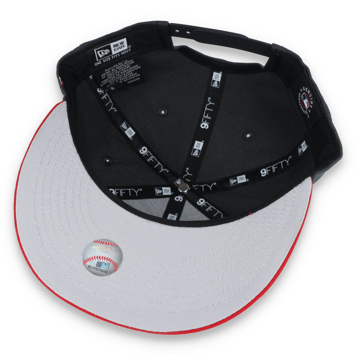 New Era Chicago White Sox 2-Tone Color Pack 9FIFTY Snapback Hat-Grey/Scarlet product image 7, provided for visual reference