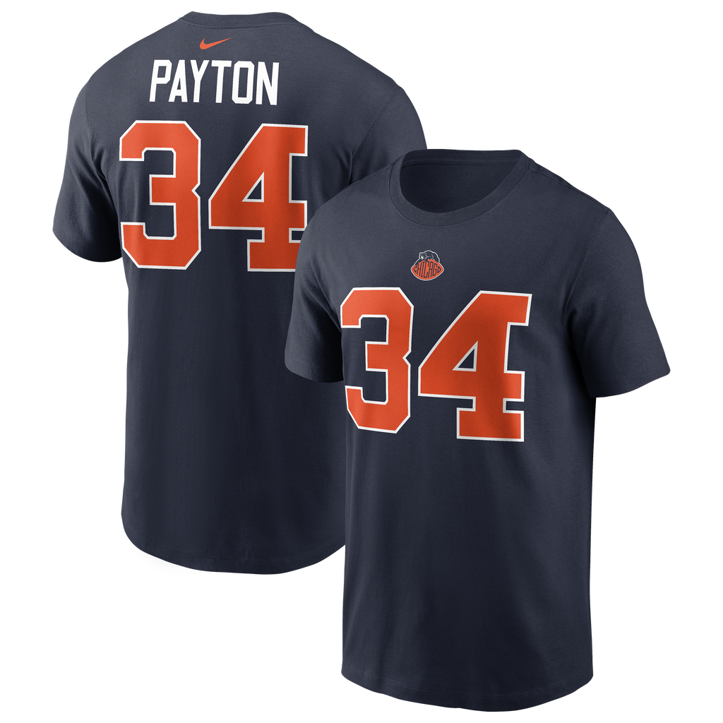 Walter Payton Chicago Bears Nike Men Rivalry T-Shirt product image 1, provided for visual reference and product detail review