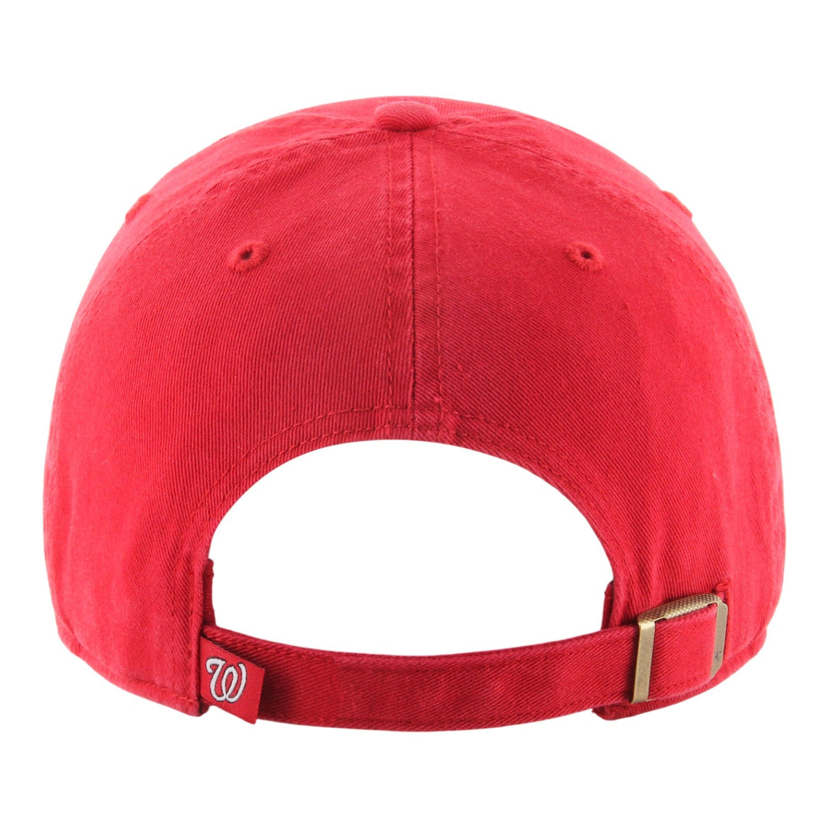 Washington Nationals '47 Clean Up Red Adjustable Hat product image 2, provided for visual reference and product detail review