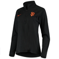 Nike Women San Francisco Giants Mesh Back Performance Quarter-Zip Jacket-Black product image 1, provided for visual