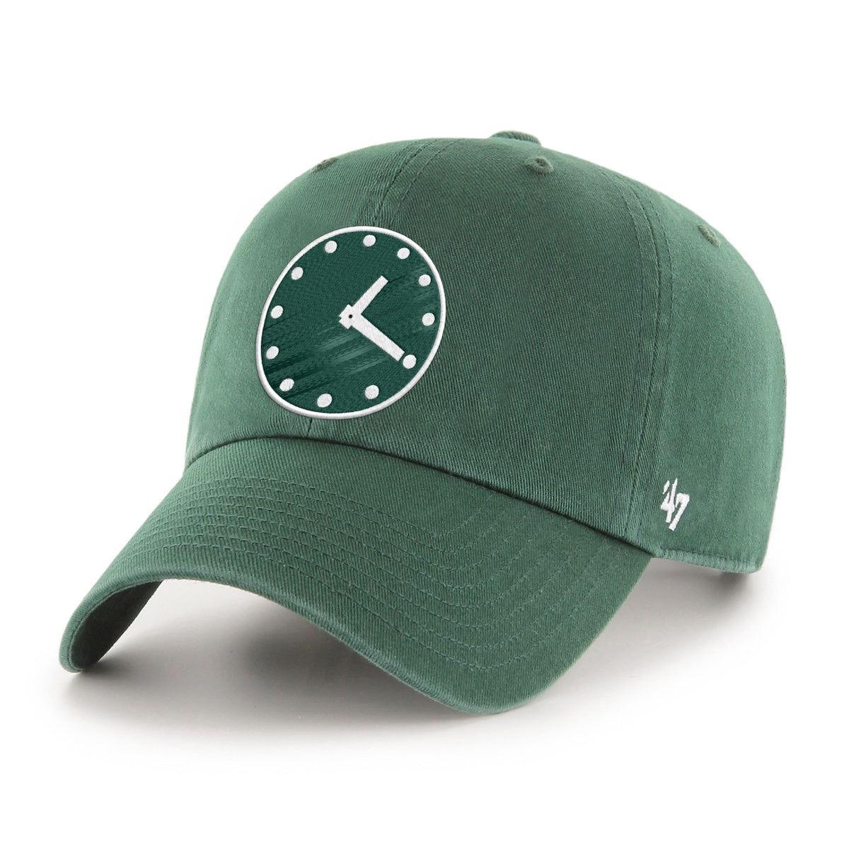 Wrigley Field Clock Green '47 Clean Up Adjustable Hat product image 1, provided for visual reference and product detail