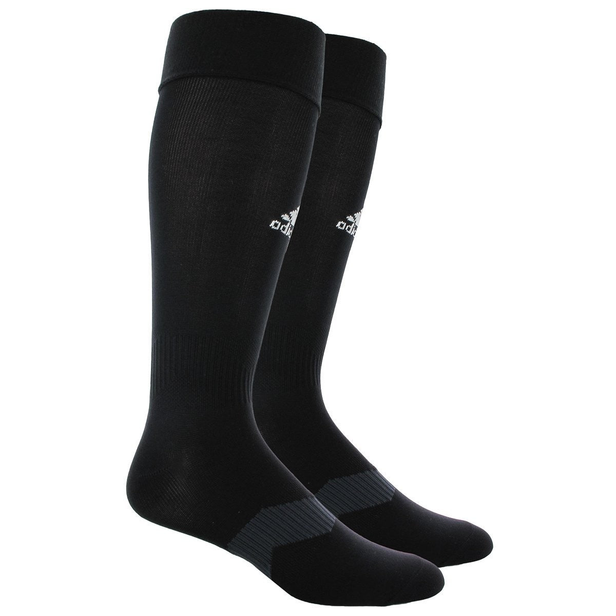 Adidas Metro 6 OTC Soccer Sock - Black product image 1, provided for visual reference and product detail review