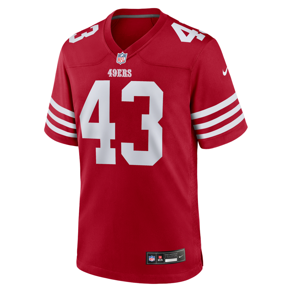 San Francisco 49ers Eric Kendricks Nike Scarlet Game Jersey product image 2