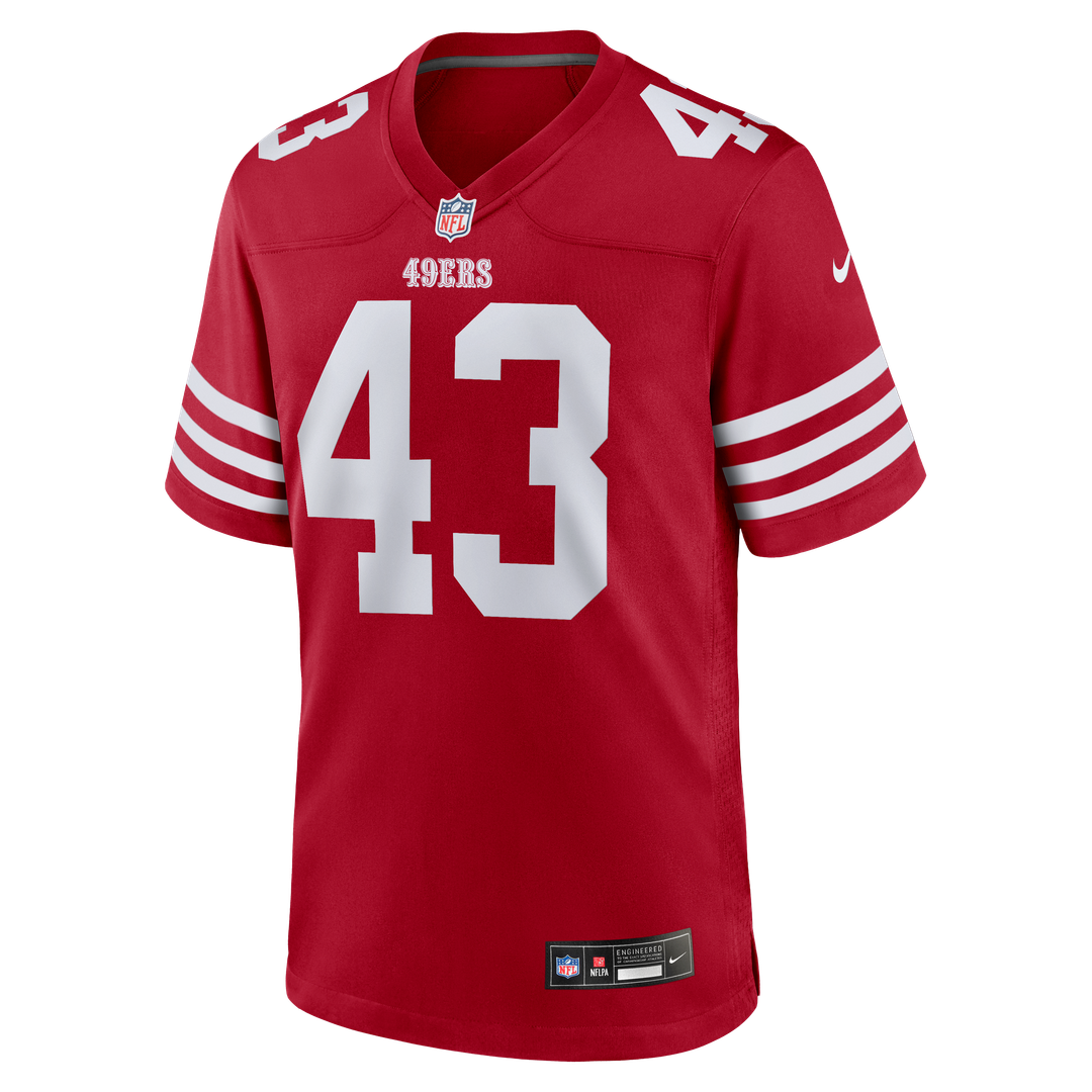 San Francisco 49ers Eric Kendricks Nike Scarlet Game Jersey product image 2