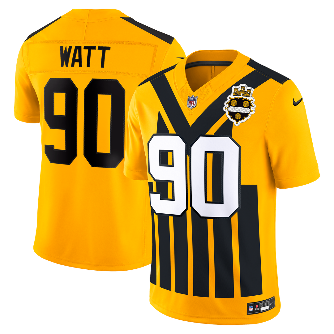 Pittsburgh Steelers T.J. Watt Nike Gold Alternate Vapor product image 1
