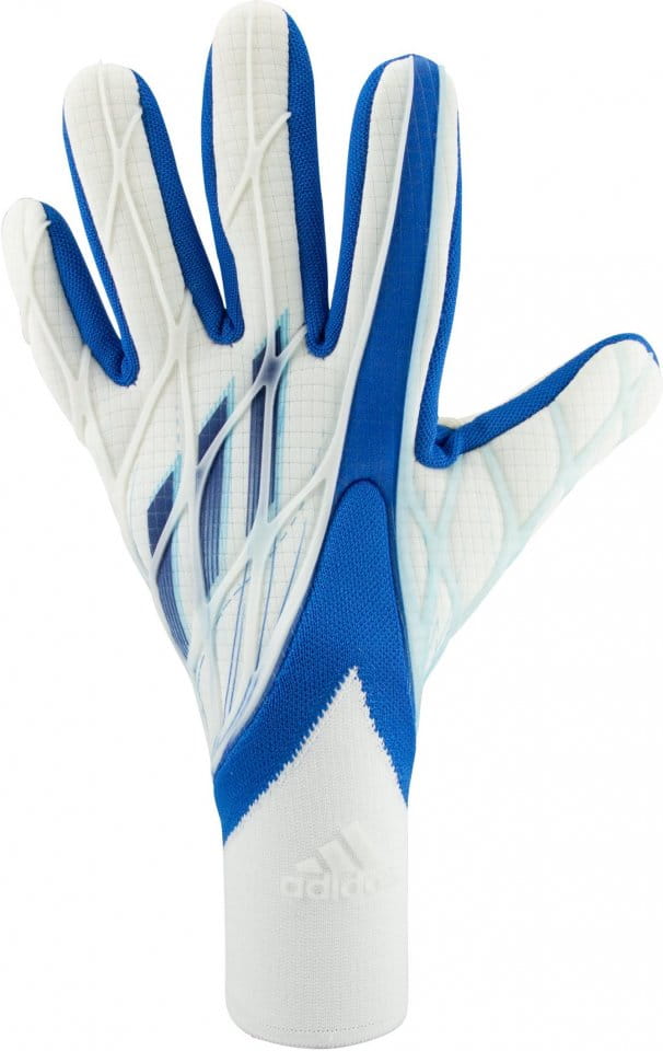 Adidas X Gloves Pro - White/Hi Res Blue product image 3, provided for visual reference and product detail review
