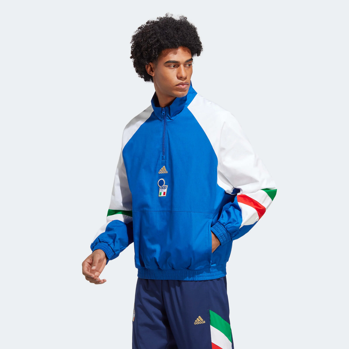 Adidas Italy Icon Top Jacket 2023 product image 2, provided for visual reference and product detail review