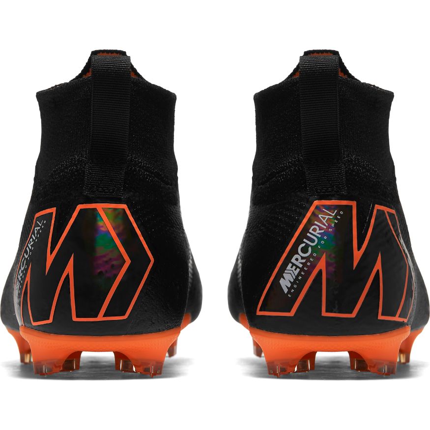 Nike Mercurial Jr Superfly 360 Elite Fg-Black/Total Orange/White product image 2, provided for visual reference and product