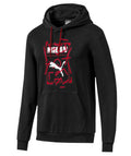 Puma Men AC Milan DNA Hoodie Sweatshirt - Black-Tango Red product image 1, provided for visual reference and product detail