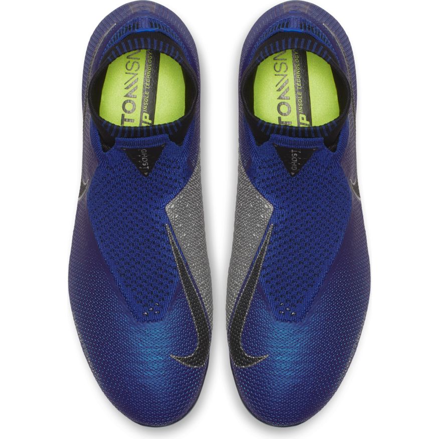 Nike Phantom Vision Elite DF FG - Racer Blue/Metallic Silver product image 4, provided for visual reference and product