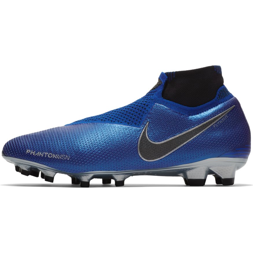 Nike Phantom Vision Elite DF FG - Racer Blue/Metallic Silver product image 2, provided for visual reference and product