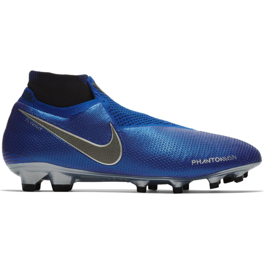 Nike Phantom Vision Elite DF FG - Racer Blue/Metallic Silver product image 1, provided for visual reference and product