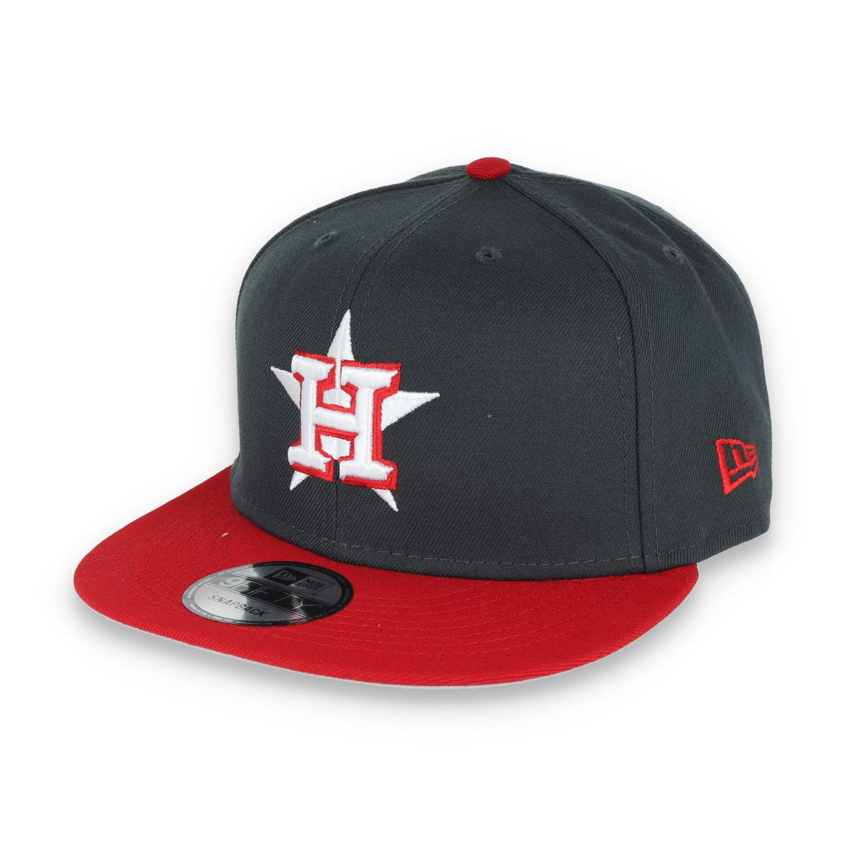 New Era Houston Astros 2-Tone Color Pack 9FIFTY Snapback Hat-Grey/Scarlet product image 3, provided for visual reference and