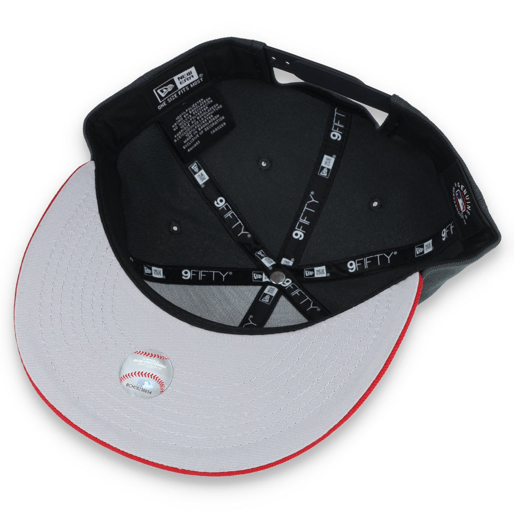 New Era Houston Astros 2-Tone Color Pack 9FIFTY Snapback Hat-Grey/Scarlet product image 7, provided for visual reference and