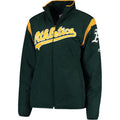 Majestic Women Oakland A's On-field Therma Base Full-zip Jacket product image 1, provided for visual reference and product