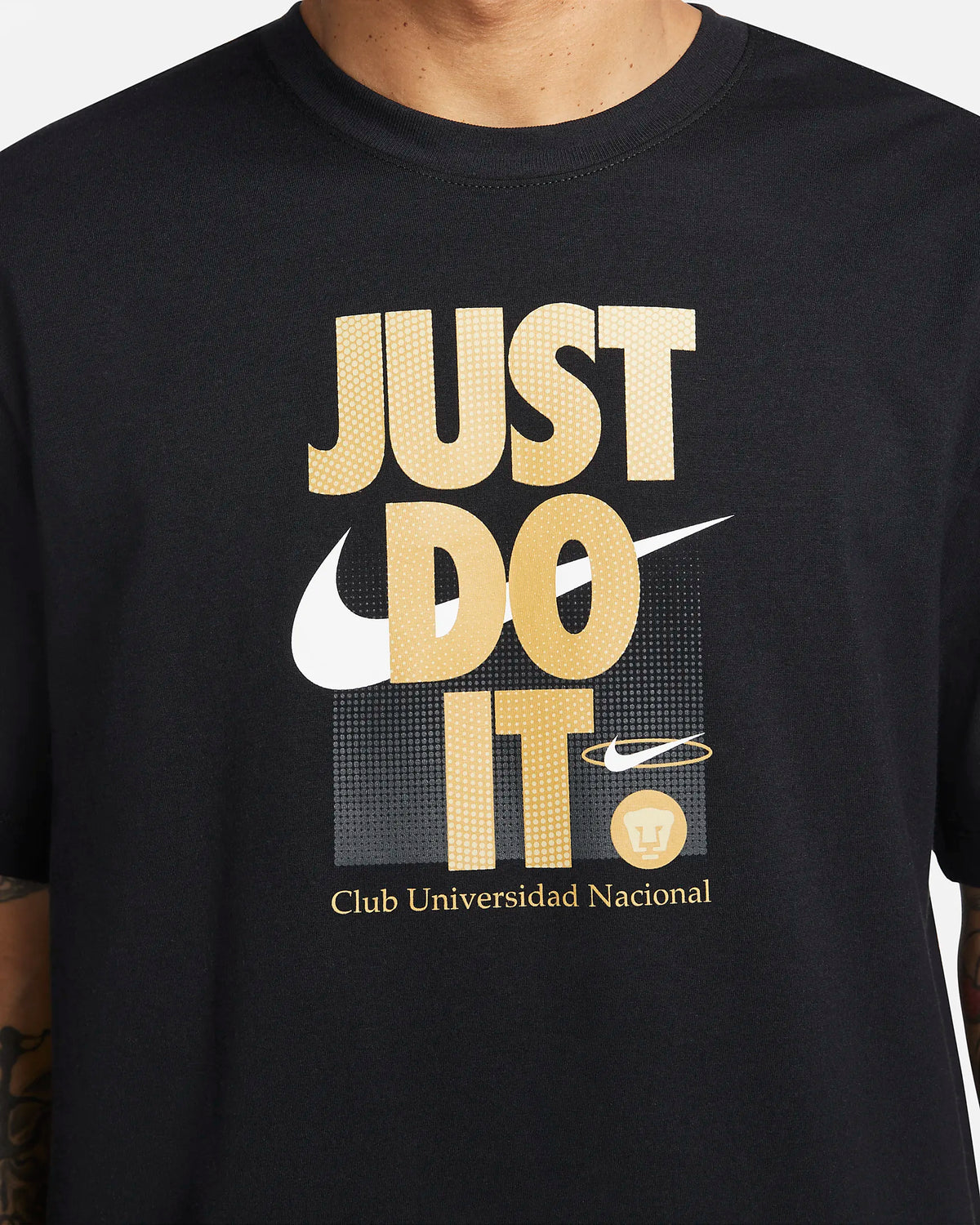 Nike PUMAS UNAM Just Do It T-Shirt- Black product image 3, provided for visual reference and product detail review