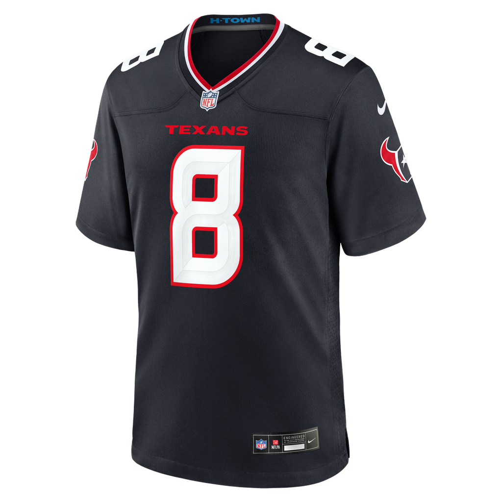 Houston Texans Cade Stover Nike Navy Game Jersey product image 2