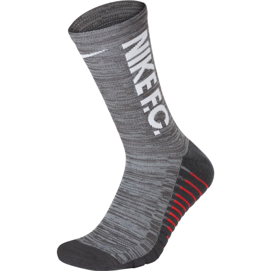Nike F.C. Graphic Crew Socks - Grey product image 1, provided for visual reference and product detail review