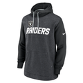 Nike Men Las Vegas Raiders Surrey Legacy Pullover Hoodie - Heathered Charcoal/Black product image 1, provided for visual
