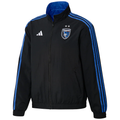 Adidas San Jose Earthquakes Reversible Anthem Jacket product image 1, provided for visual reference and product detail review