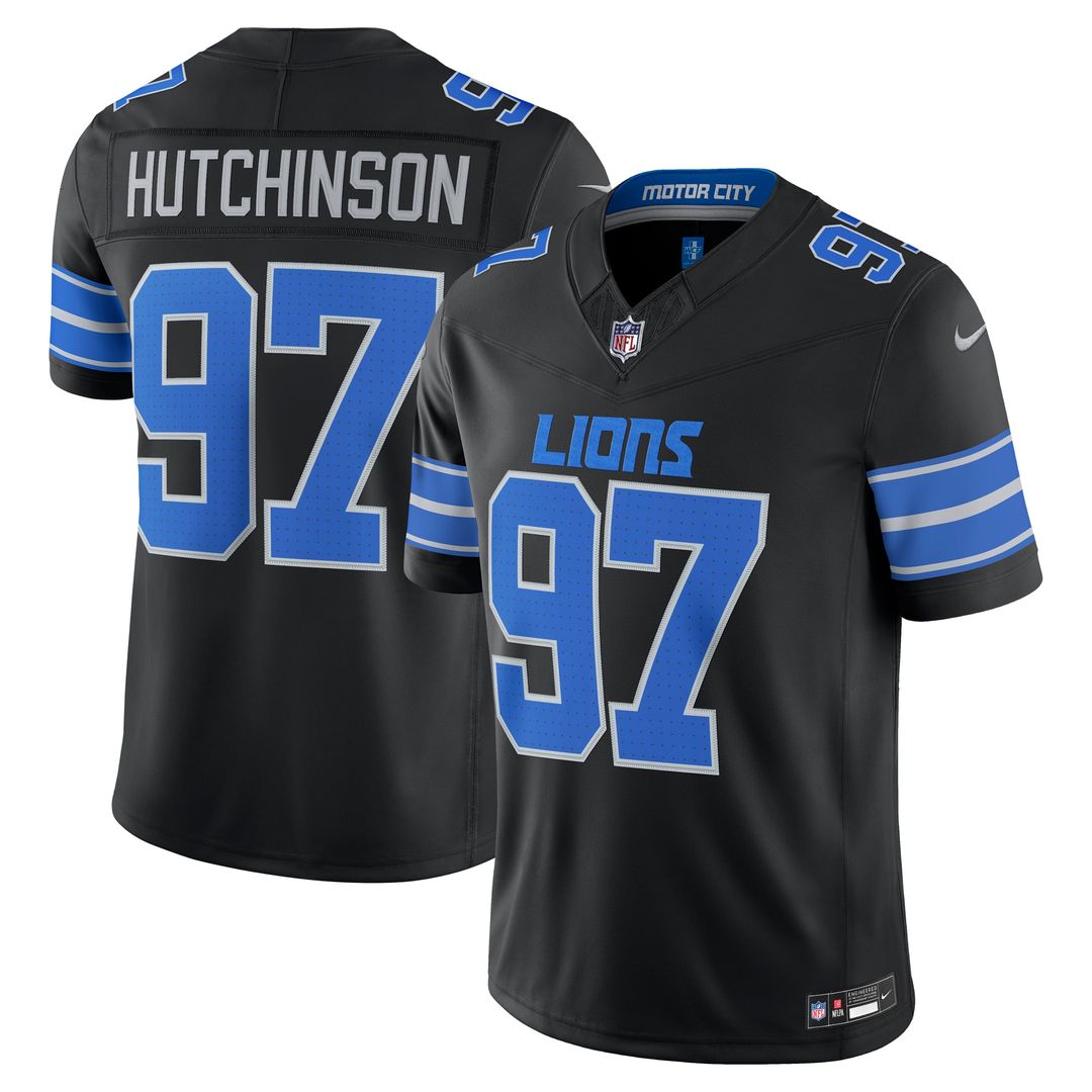 Detroit Lions Aidan Hutchinson Nike Black Alternate Vapor product image 1
