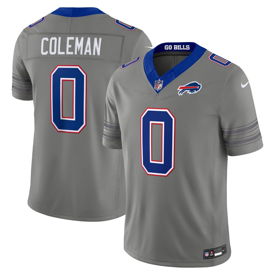 Buffalo Bills Keon Coleman Nike Gray Nickel City Vapor FUSE product image 1