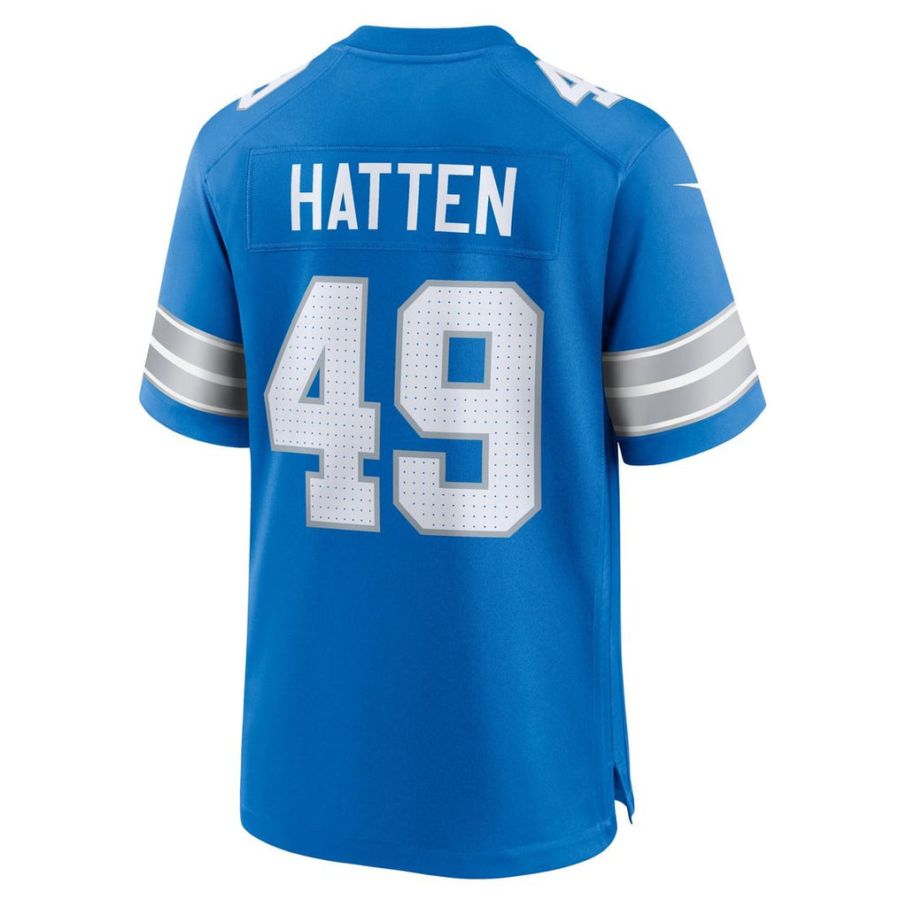 Detroit Lions Hogan Hatten Nike Blue Game Jersey product image 3