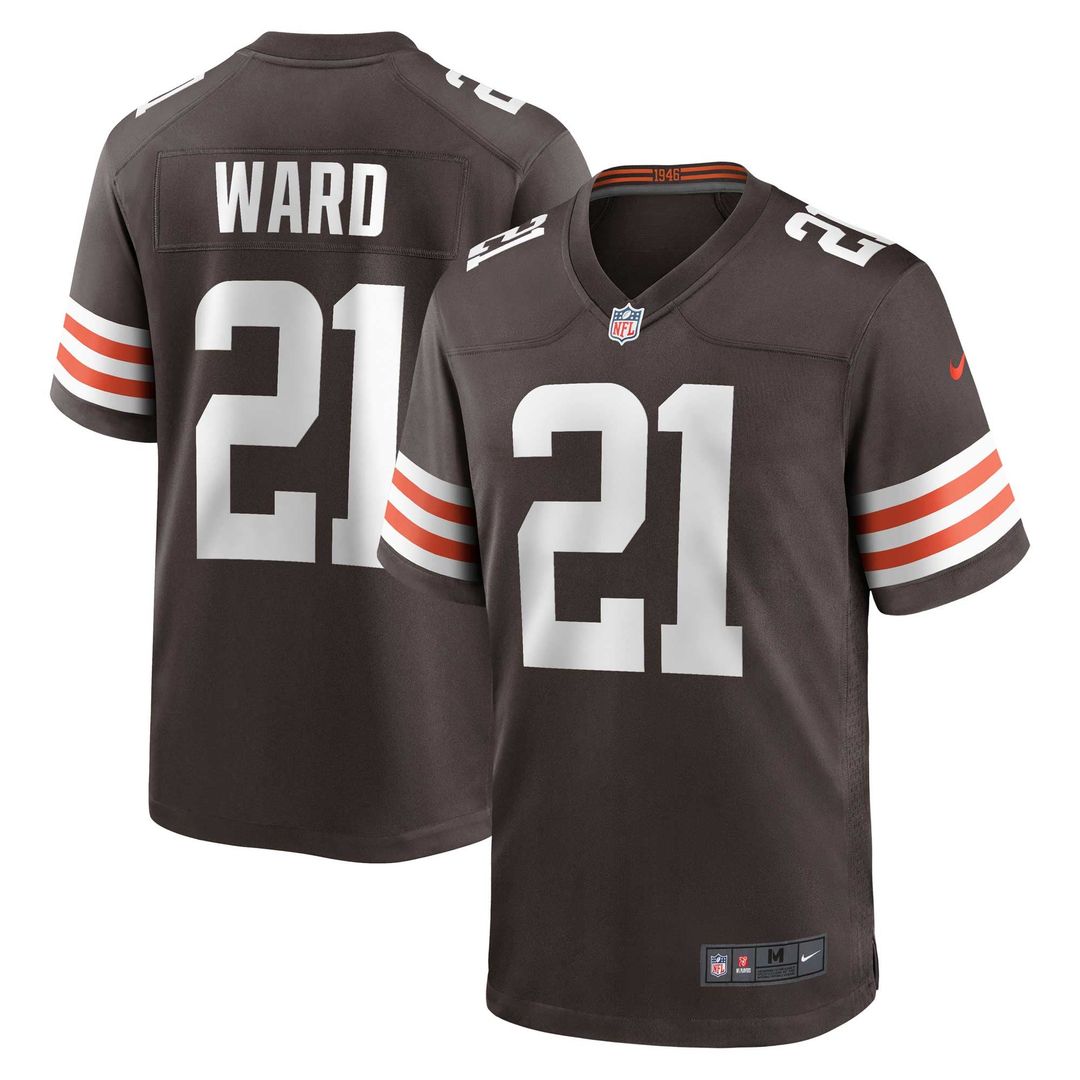 Cleveland Browns Denzel Ward Nike Brown Game Jersey product image 1