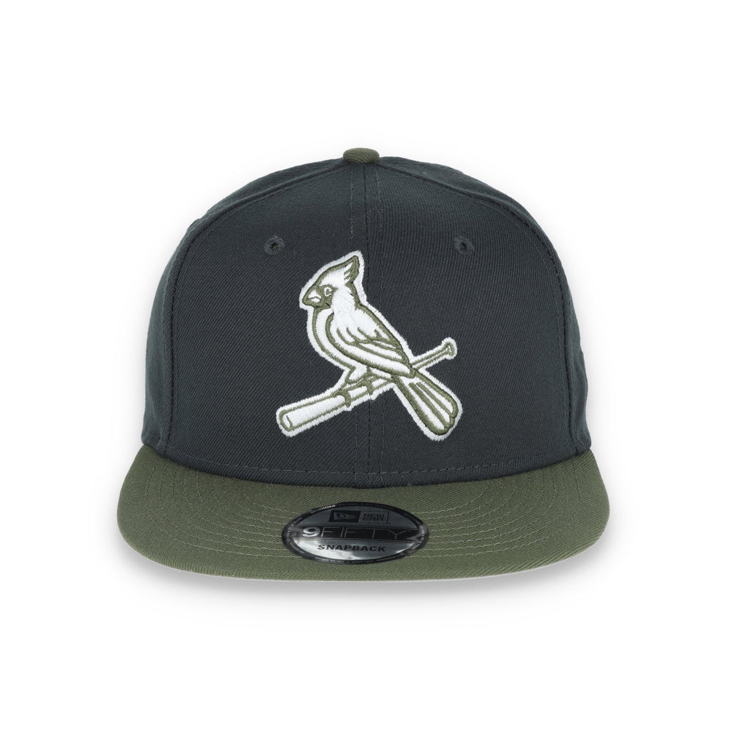 New Era St. Louis Cardinals 2-Tone Color Pack 9FIFTY Snapback Hat- Grey/Olive product image 2, provided for visual reference