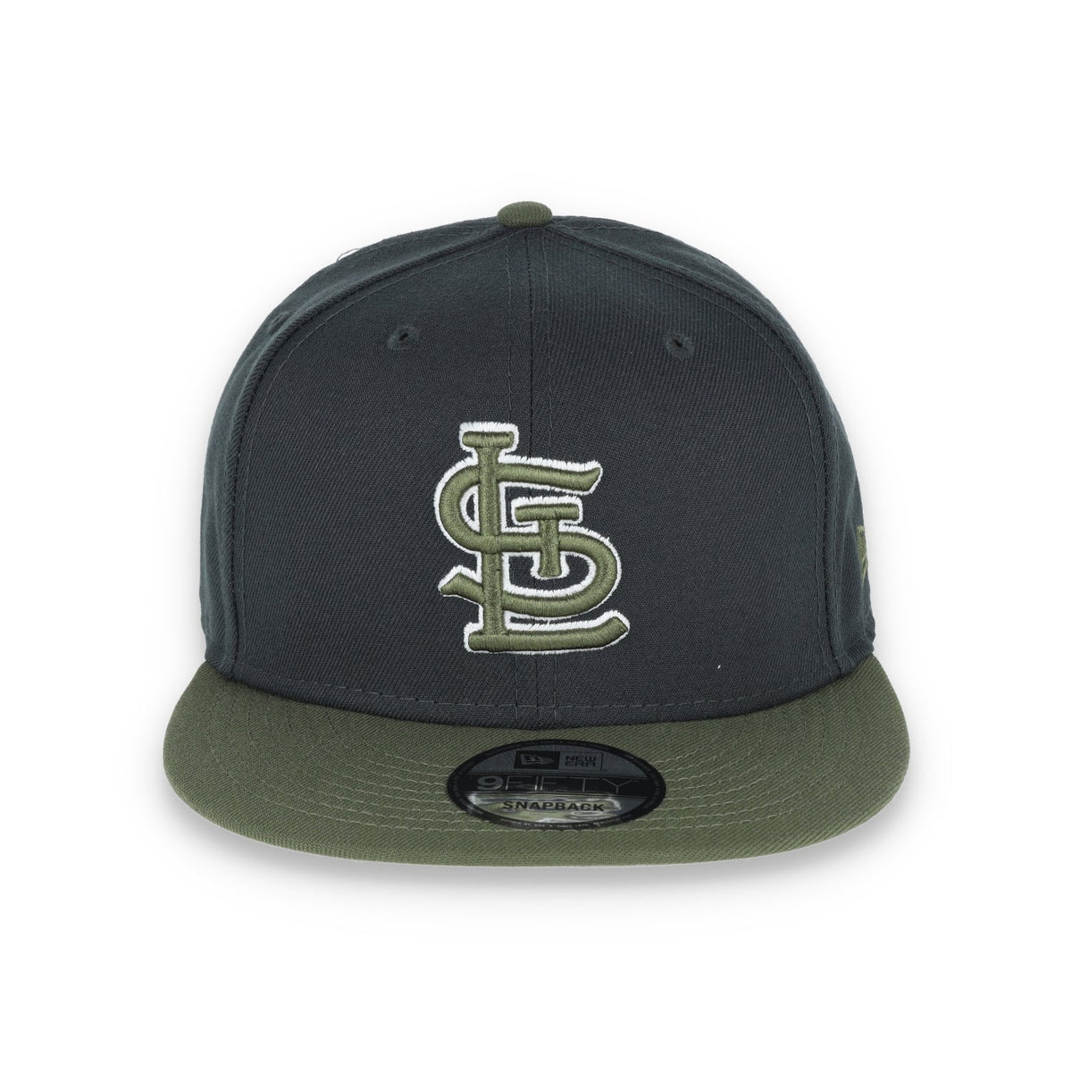 New Era St. Louis Cardinals 2-Tone Color Pack 9FIFTY Snapback Hat- Grey/Olive product image 2, provided for visual reference