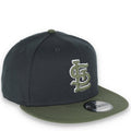 New Era St. Louis Cardinals 2-Tone Color Pack 9FIFTY Snapback Hat- Grey/Olive product image 1, provided for visual reference