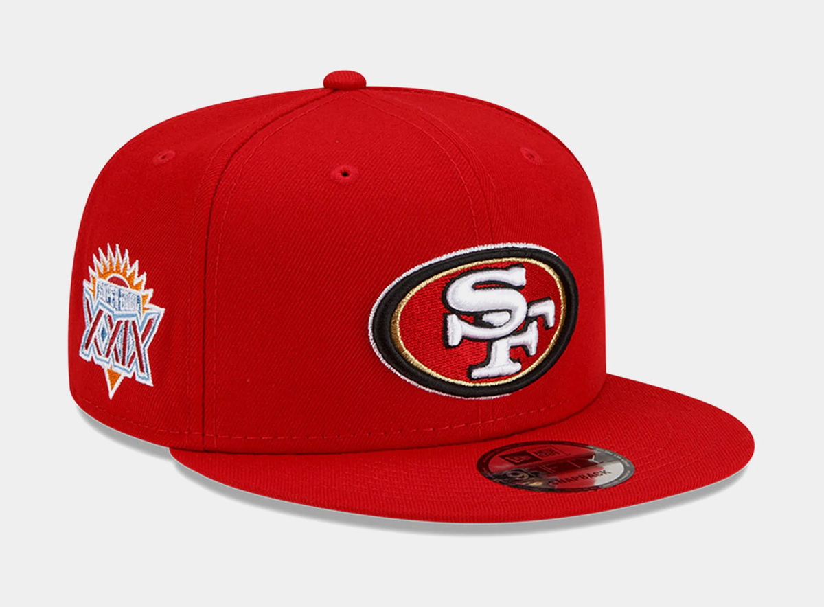 NEW ERA SAN FRANCISCO 49ERS SUPERBOWL XXIX PATCH Snapback 9FIFTY Snapback- RED product image 1, provided for visual