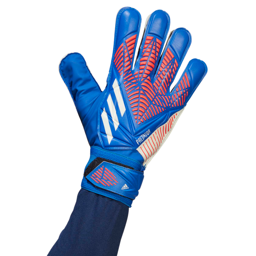 ADIDAS PREDATOR TRAINING GLOVES-Hi-Res Blue/Turbo/White product image 1, provided for visual reference and product detail