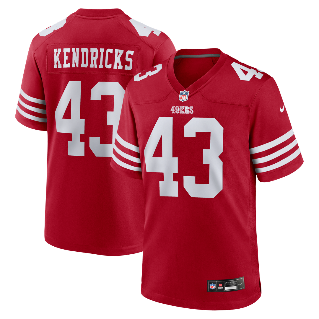 San Francisco 49ers Eric Kendricks Nike Scarlet Game Jersey product image 1