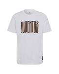 Adidas Juventus Casual T-Shirt-White/Black product image 1, provided for visual reference and product detail review