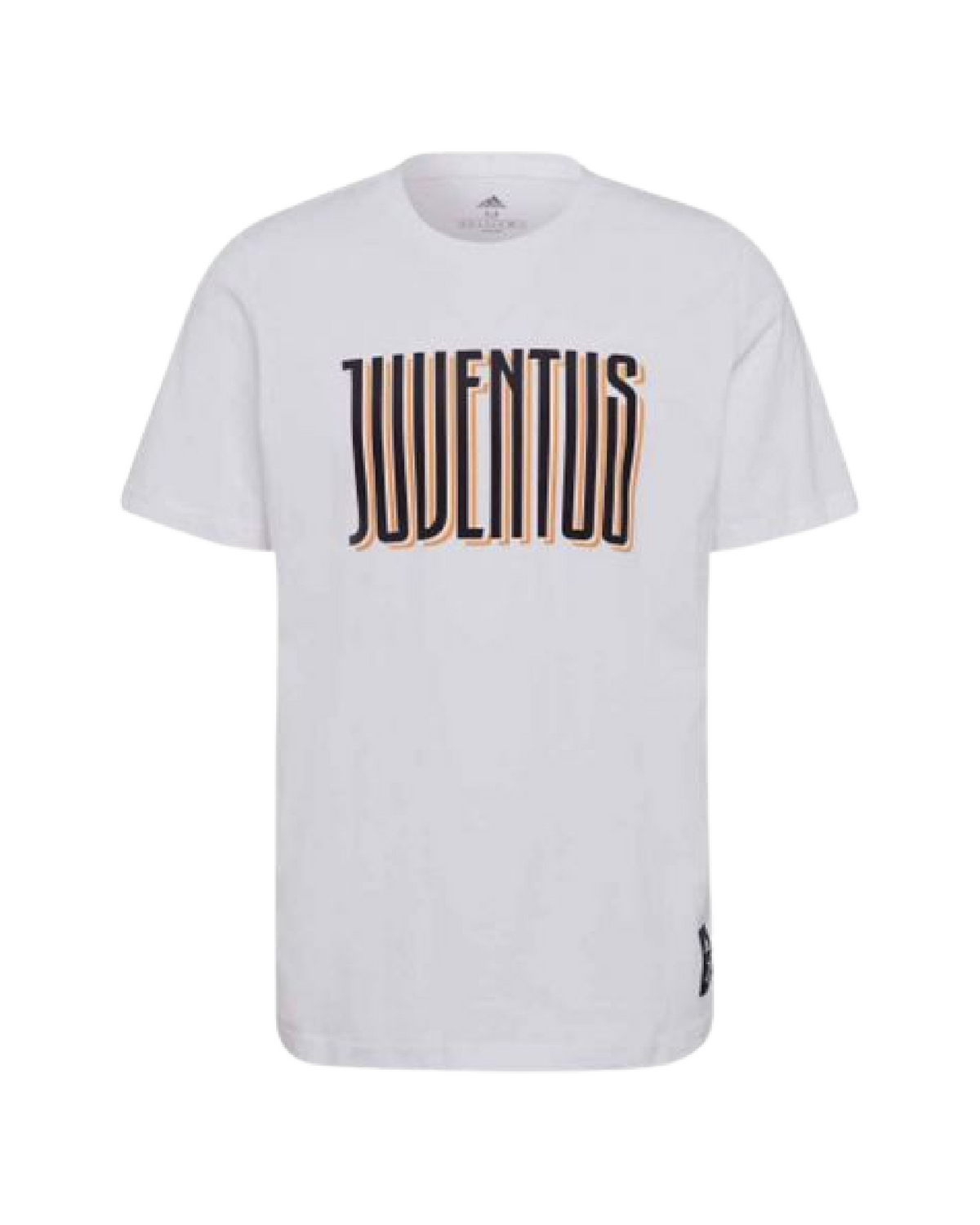 Adidas Juventus Casual T-Shirt-White/Black product image 1, provided for visual reference and product detail review