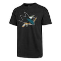 '47 Brand San Jose Sharks Imprint Club T-Shirt product image 1, provided for visual reference and product detail review