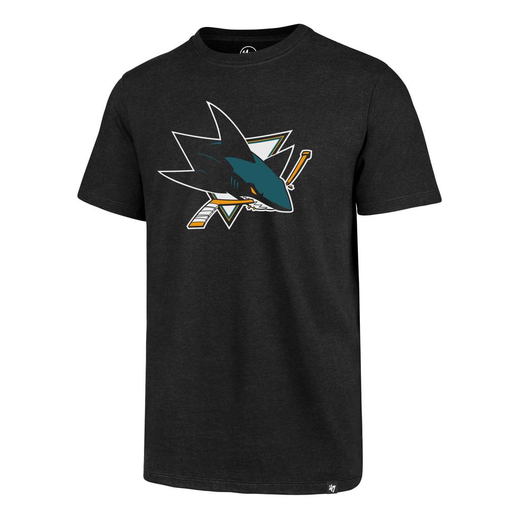 '47 Brand San Jose Sharks Imprint Club T-Shirt product image 1, provided for visual reference and product detail review