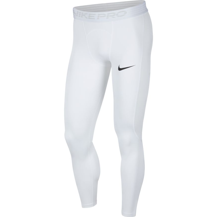 Nike Men Pro Dri-Fit Training Tights - White product image 1, provided for visual reference and product detail review
