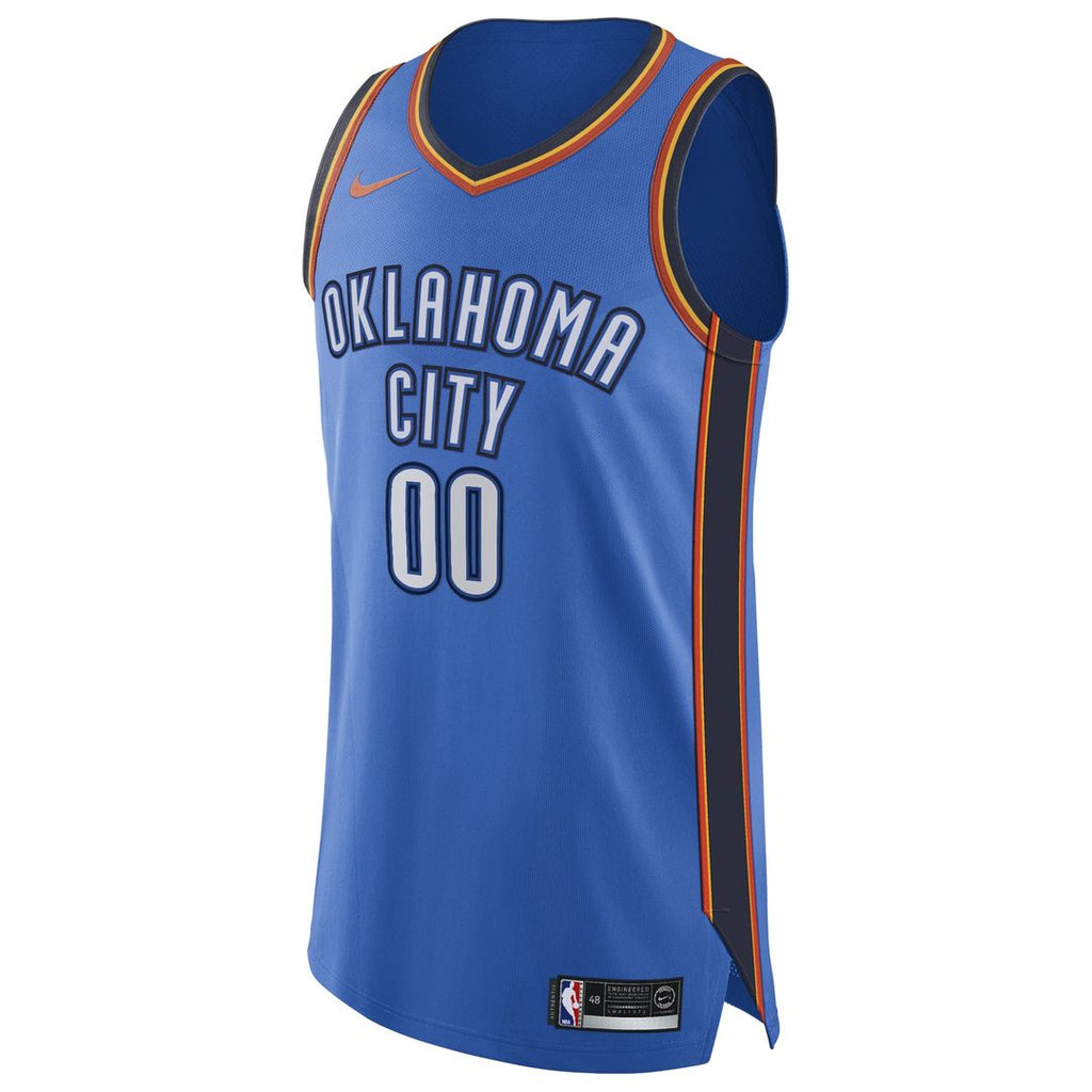Oklahoma City Thunder Nike Authentic Custom Jersey Blue product image 2