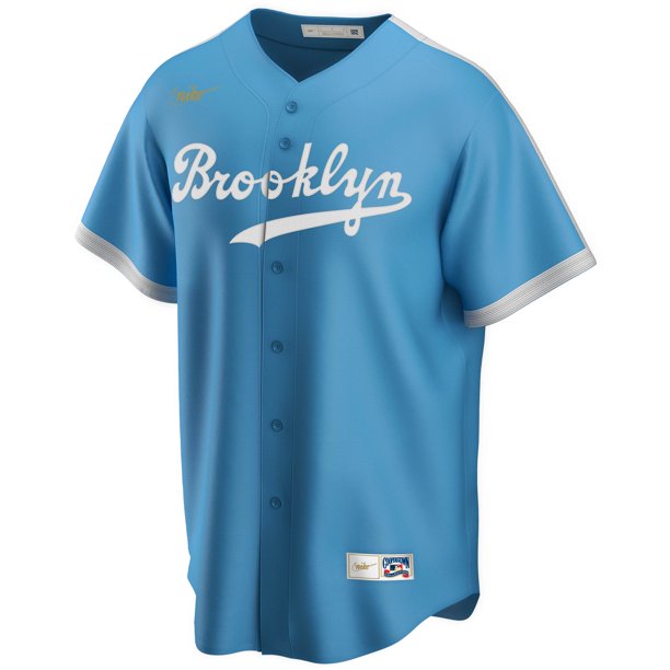 Nike Brooklyn Dodgers Alternate Cooperstown Collection Team Jersey - Light Blue product image 1, provided for visual