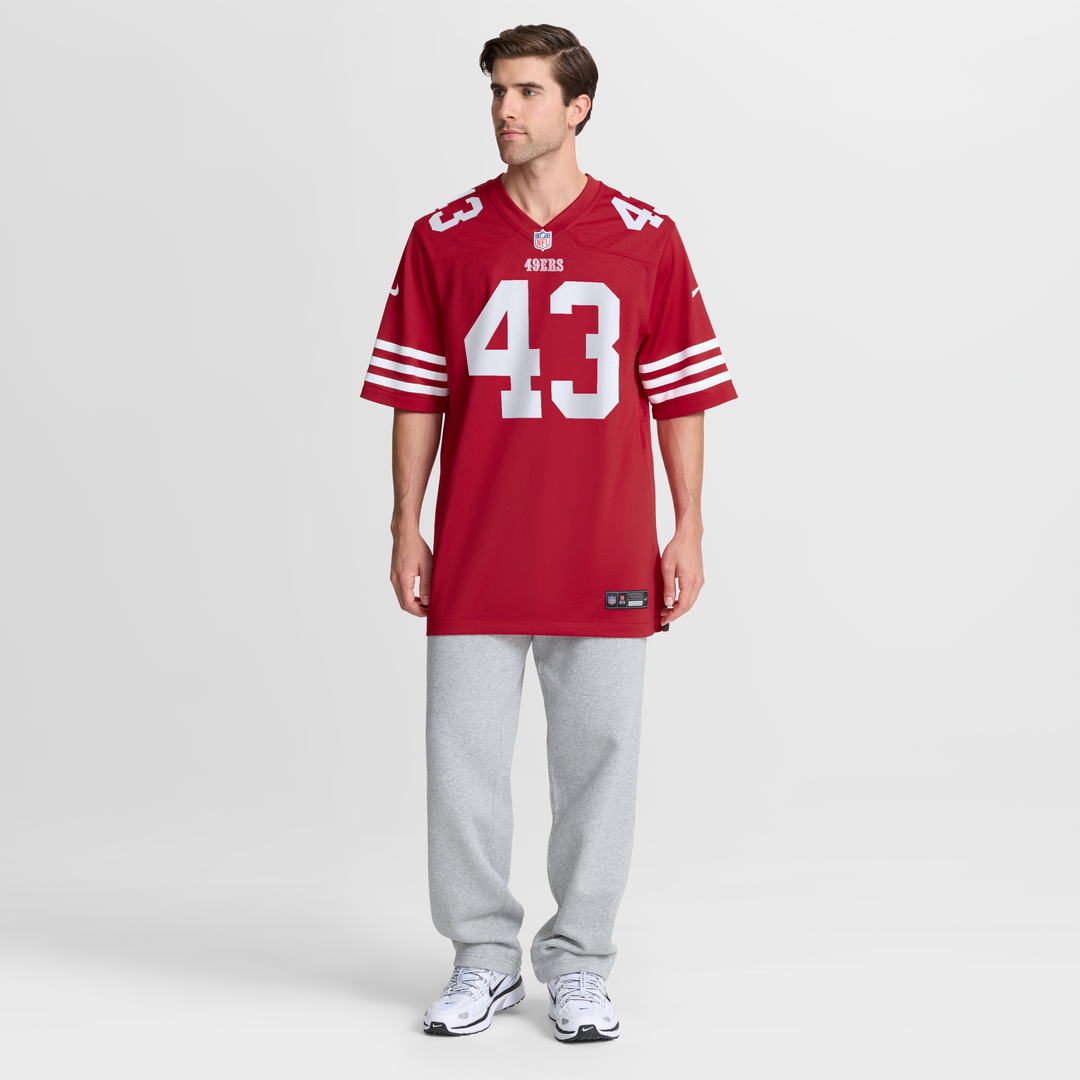 San Francisco 49ers Eric Kendricks Nike Scarlet Game Jersey product image 7