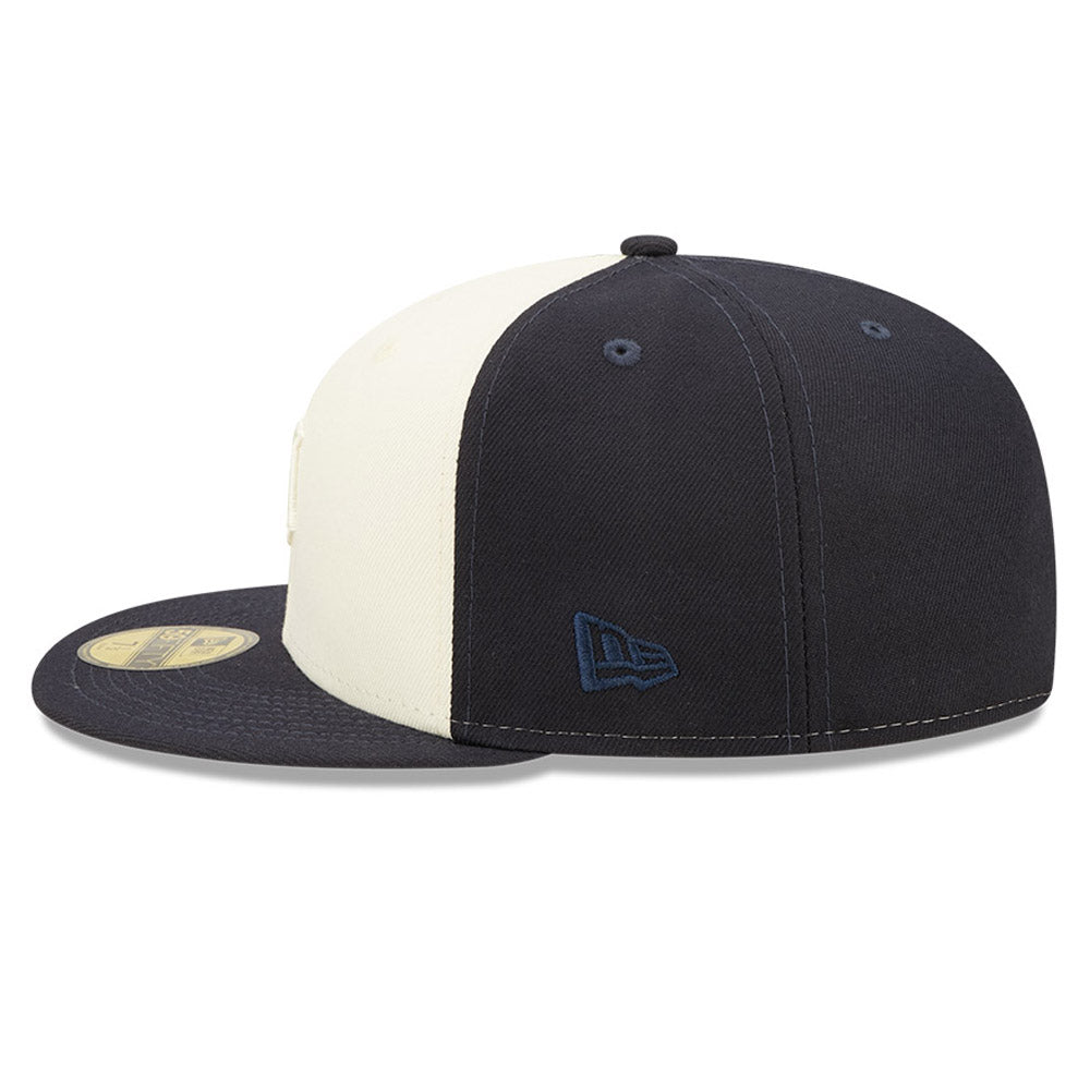 New Era Detroit Tigers 2-Tone 59Fifty Fitted Hat-Navy/Cream product image 3, provided for visual reference and product