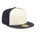 New Era Detroit Tigers 2-Tone 59Fifty Fitted Hat-Navy/Cream product image 1, provided for visual reference and product
