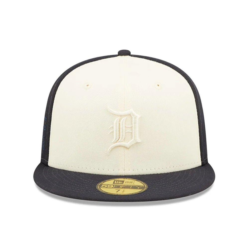 New Era Detroit Tigers 2-Tone 59Fifty Fitted Hat-Navy/Cream product image 4, provided for visual reference and product