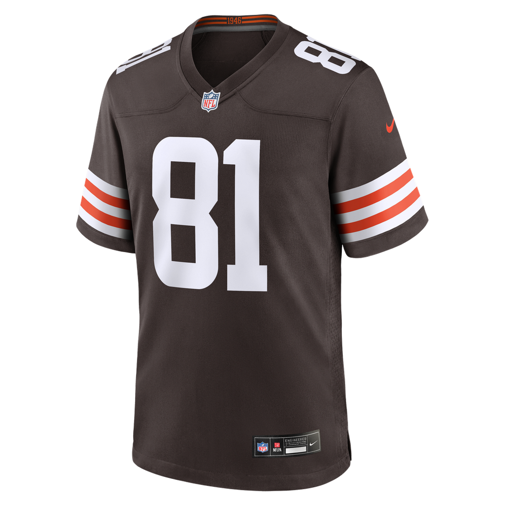 Cleveland Browns Luke Floriea Nike Brown Game Jersey product image 2